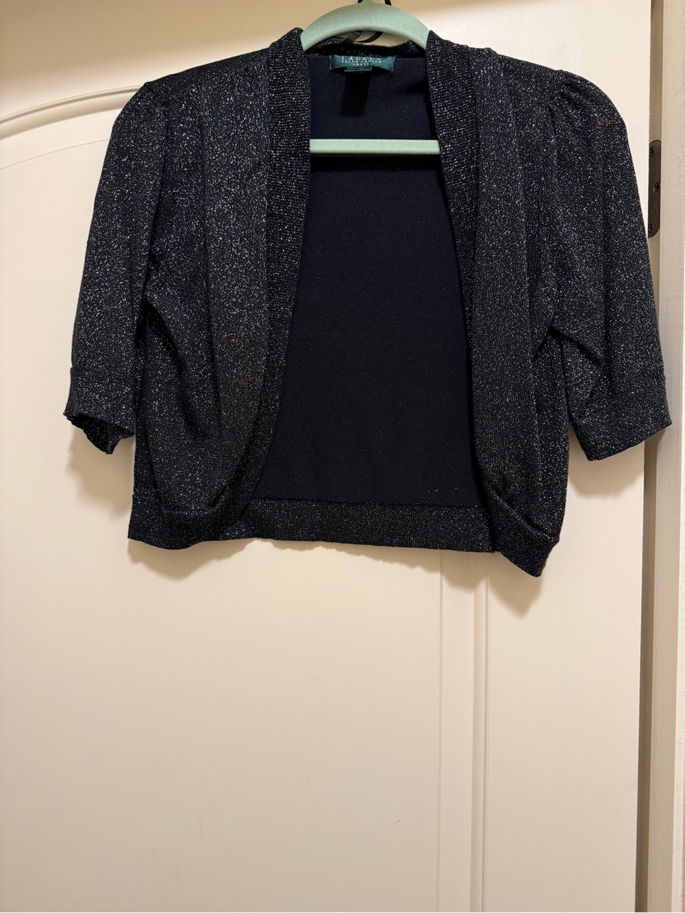Ralph Lauren Black Metallic Belero